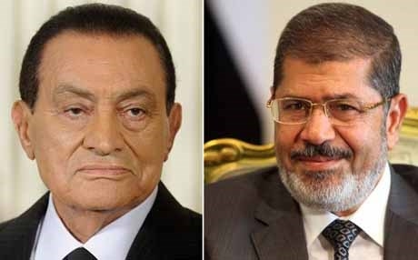 مبارك ومرسي وجهاً لوجه في المحكمة وسط حراسة مشددة
