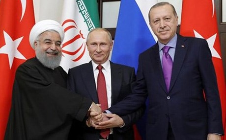 بوتين وأردوغان وروحاني يبحثون الأزمة السورية في سوتشي
