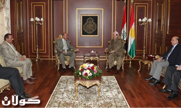 رئيس إقليم كوردستان يستقبل رئيس المحكمة الجنائية العراقية العليا