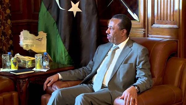 عبد الله الثنى رئيس الوزراء الليبى ل