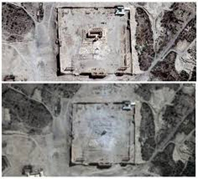 Satellite images confirm major temple destroyed in Syria's Palmyra: U.N