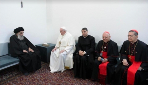 Ofîsa Merciya Şîeyan beyanameyek derbarê hevdîtina Papa Francis û Sîstanî de belav kir