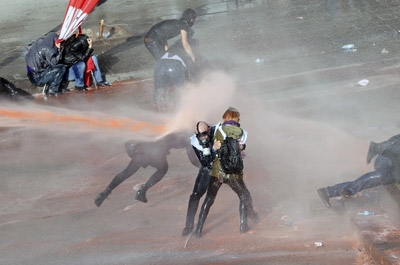 Turkish police use force to break up protests 