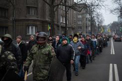 Protesters evacuate Kiev city hall after long occupation