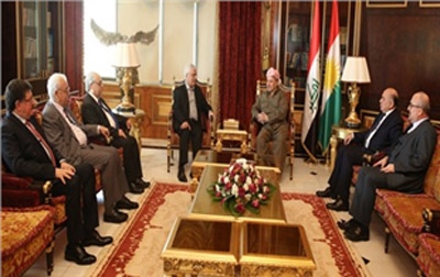 President Barzani Receives Syrian National Council Delegation