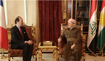 Kurdistan region President Barzani Meets French Foreign Ministry Official