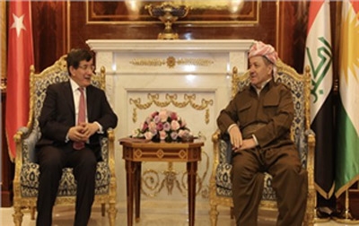 President Barzani and Turkish FM Davutoglu Meet in Erbil