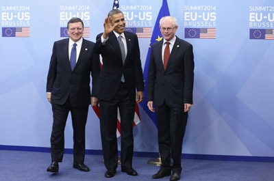  Europe Ukraine centre stage in EU-US Brussels summit 
