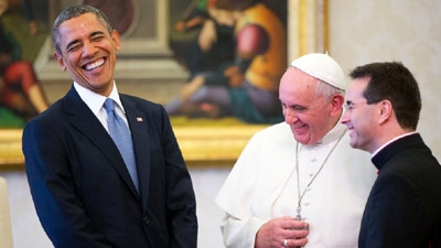 President Obama meets Pope Francis at Vatican