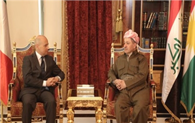 President Barzani Meets Italy’s Ambassador to Iraq