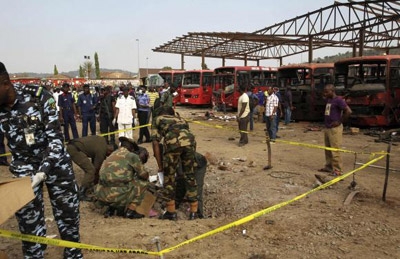 Nigerian bus station bombing kills 71 on edge of capital