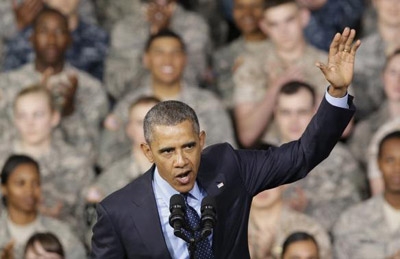 Obama reminds North Korea of U.S. 'military might'