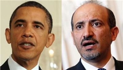 Obama meets with Syrian opposition leader