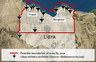Libya army imposes no fly zone over Benghazi 