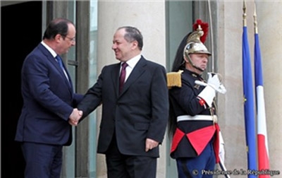 President Barzani Meets French President Hollande in Paris