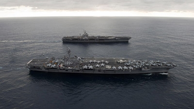 U.S. orders aircraft carrier on standby for Iraq