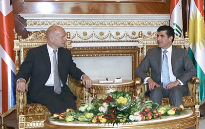 UK Foreign Secretary meets Prime Minister Barzani in first visit to Kurdistan