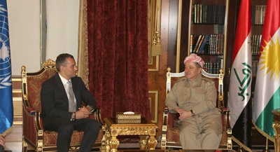 President Barzani Meets U.N. Special Representative to Iraq