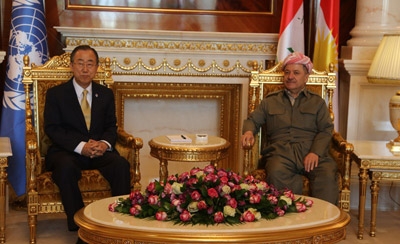 President Barzani Meets UN Secretary-General in Erbil
