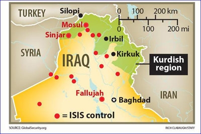 Yazidi Refugees Huddle Along Turkish-Iraq Border