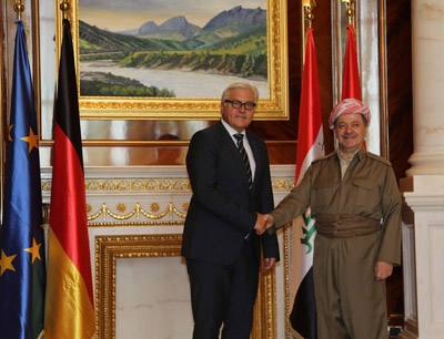 President Barzani Welcomes German Foreign Minister Frank-Walter Steinmeier in Erbil
