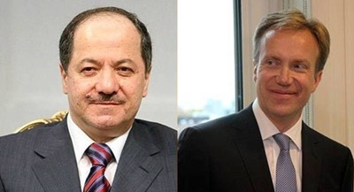 Norway Foreign Miniter Calls President Barzani 
