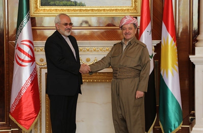 President Barzani Welcomes Iran Foreign Minister Zarif 