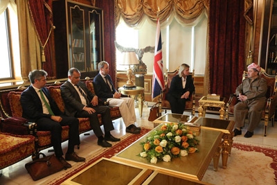President Masoud Barzani Welcomes UK Government Delegation