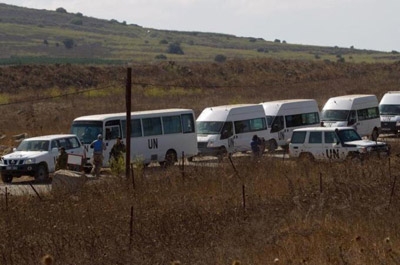 UN peacekeepers relocates in Golan Heights 