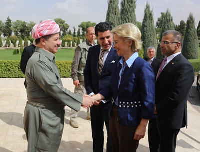 Kurdistan Region President Welcomes German Defense Minister