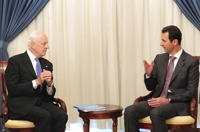 UN envoy meets President Assad in Damascus 