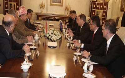 Kurdistan Region President Barzani Welcomes Czech Republic Foreign Minister 