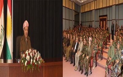 President Barzani Meets with the Returning Peshmerga Forces from Kobane‏ 