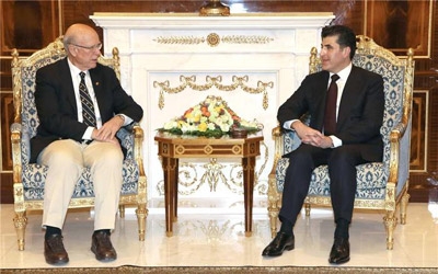 PM Barzani receives United States Senator Pat Roberts