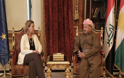 President Barzani Meets EU High Representative Mogherini