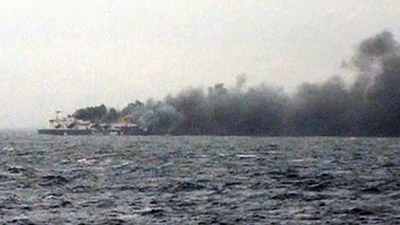 Rescue teams struggle to evacuate burning ferry off Greek island