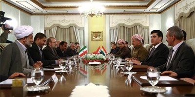 President Barzani meets Speaker of Iranian parliament