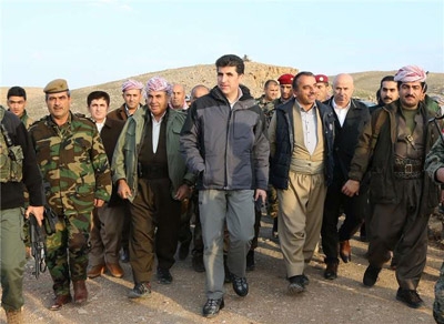PM Nechirvan Barzani visits Gwer - Makhmour frontline