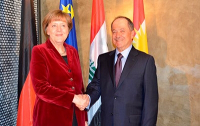 President Barzani Meets German Chancellor Merkel in Munich 