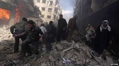 Damascus air strikes 'kill nearly 200 in 10 days'