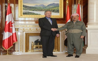 President Barzani Welcomes Canada Foreign Minister Nicholson 