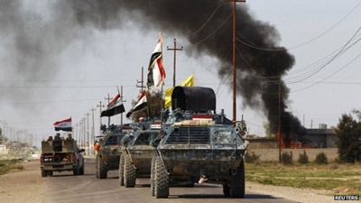 Iraqi forces 'hope to take Tikrit from IS in a week'