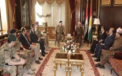 President Barzani Meets New UK Government Security Envoy to Kurdistan 