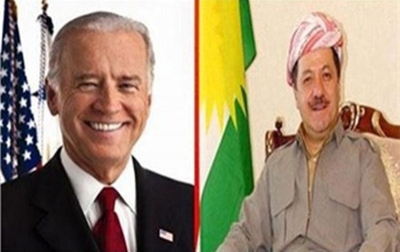 US Vice President Biden Speaks with President Barzani 