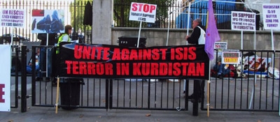 London calling; Kurds battle ISIS on the streets, sends them running