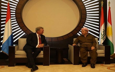 President Masoud Barzani Meets Luxembourg Foreign Minister Jean Asselborn 