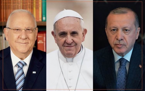 Papa Francis peyamek bo serokên Îsraîl û Tirkiyê şand