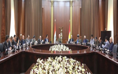 President Barzani Meets Leaders of Kurdistan Region’s Main Political Parties 