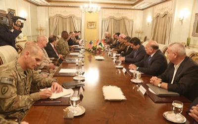 President Barzani Meets U.S. Commander of Central Command‏ 