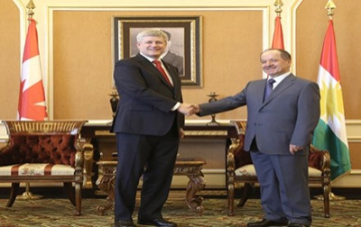 President Barzani Meets Canadian Prime Minister‏ 